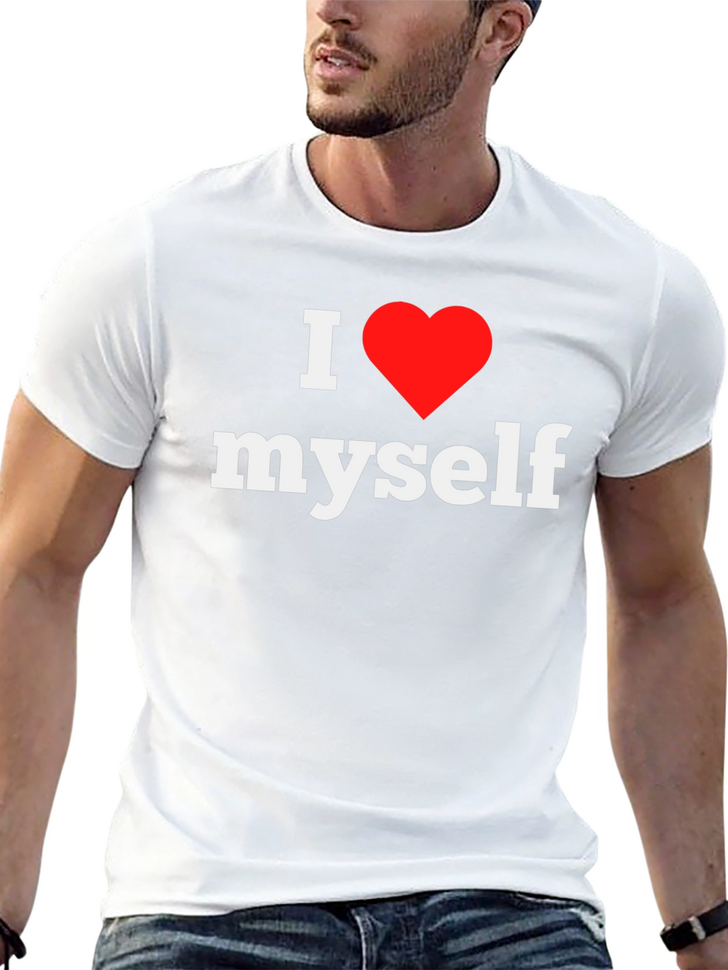 I Love Myself Tee - Black Graphic T-Shirt