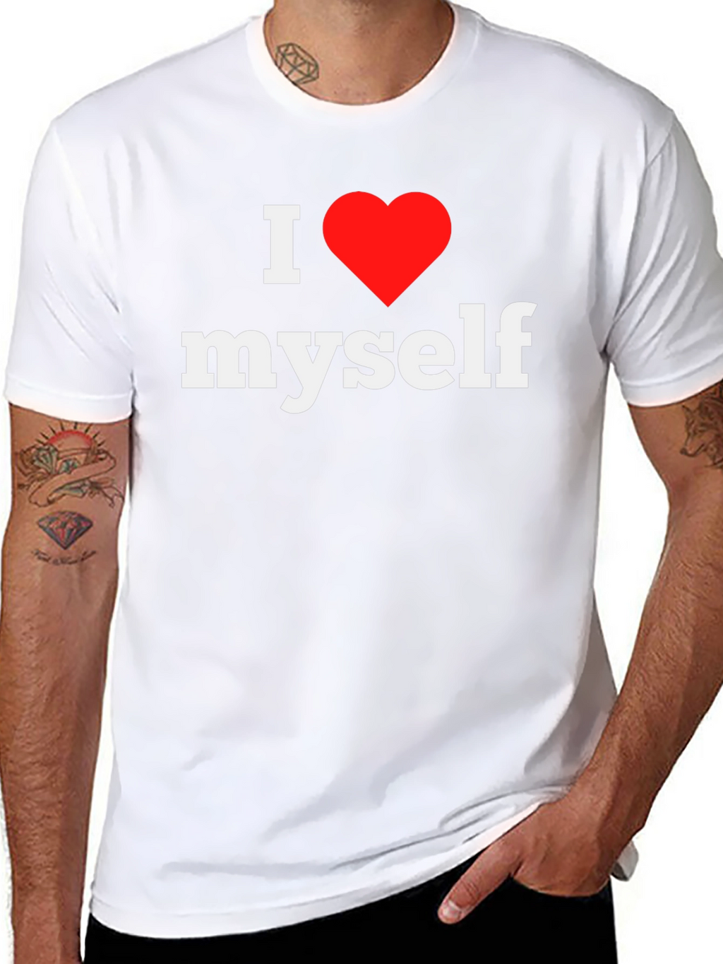 I Love Myself Tee - Black Graphic T-Shirt