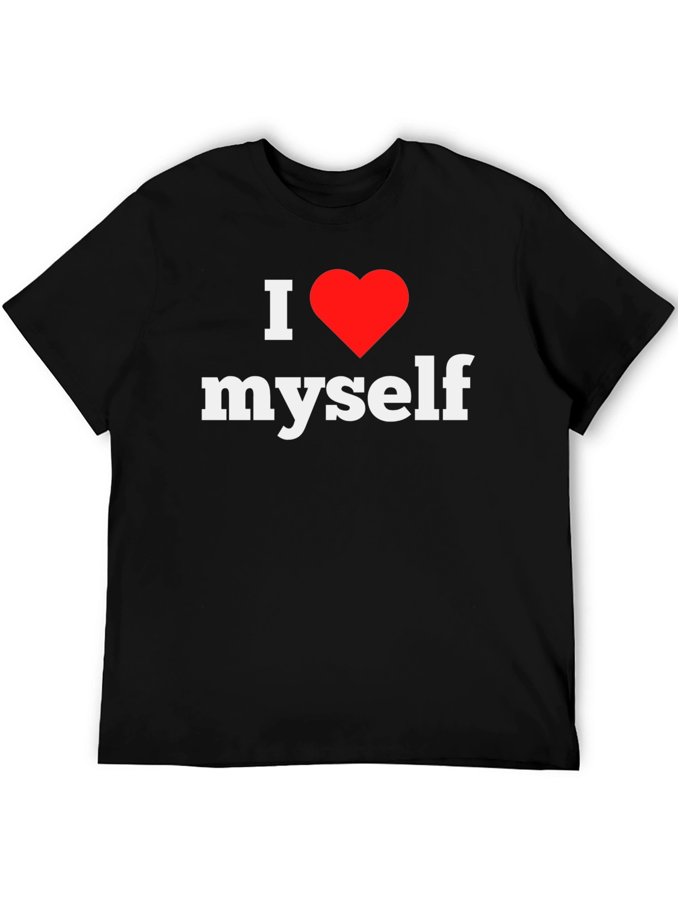 I Love Myself Tee - Black Graphic T-Shirt