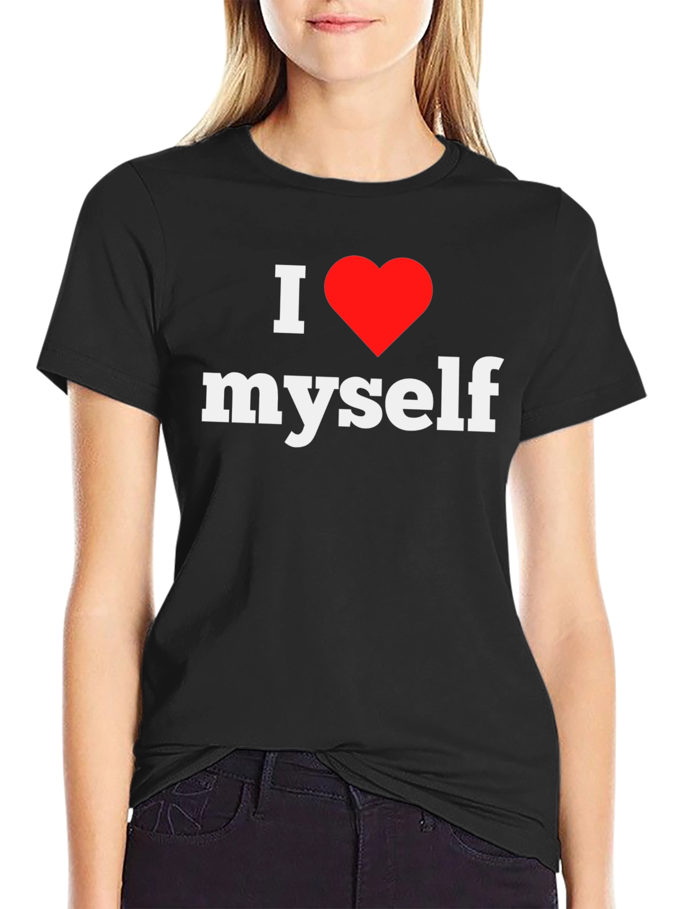 I Love Myself Tee - Black Graphic T-Shirt