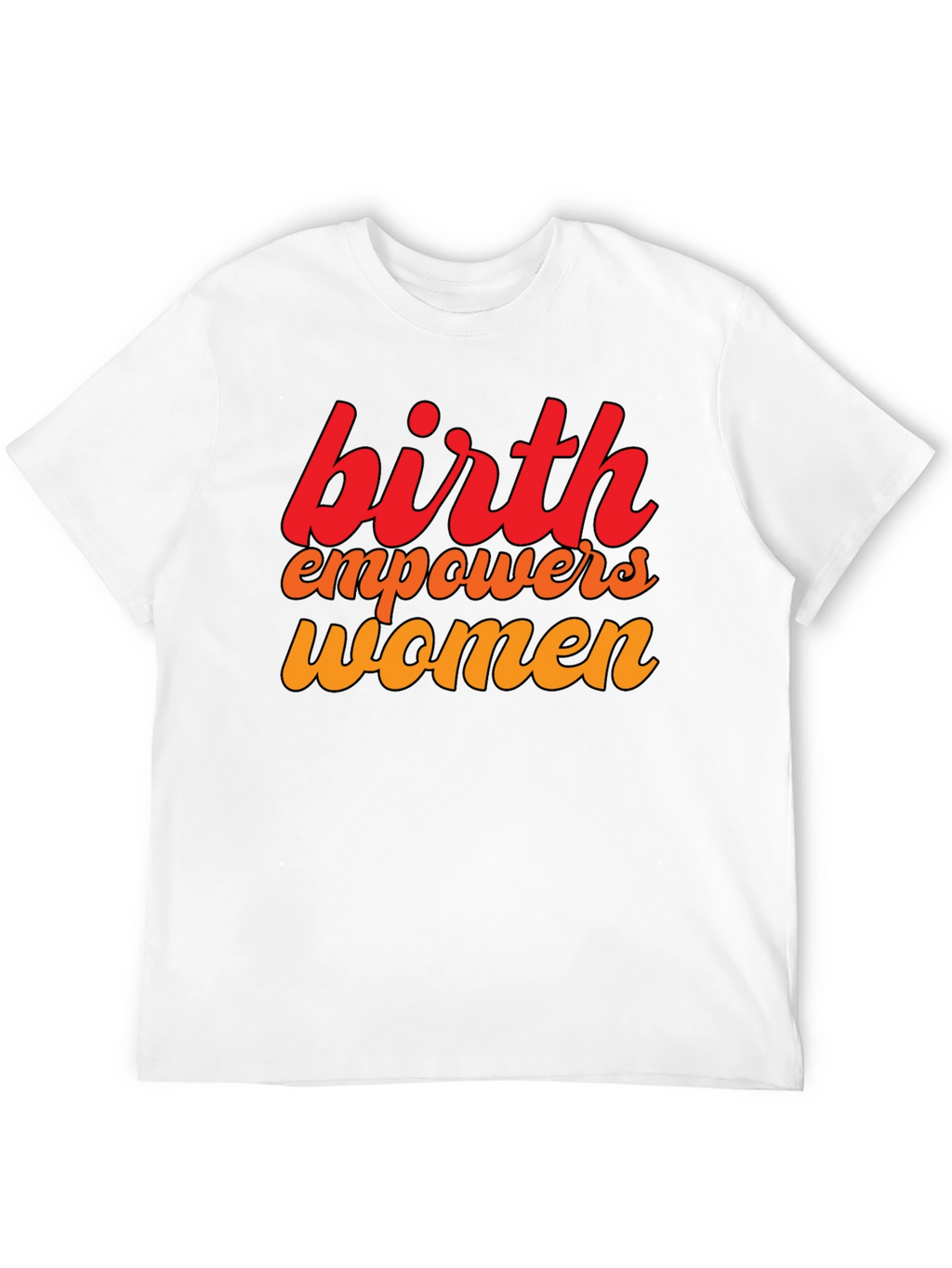 Birth Empowers Women Graphic Tee - Black