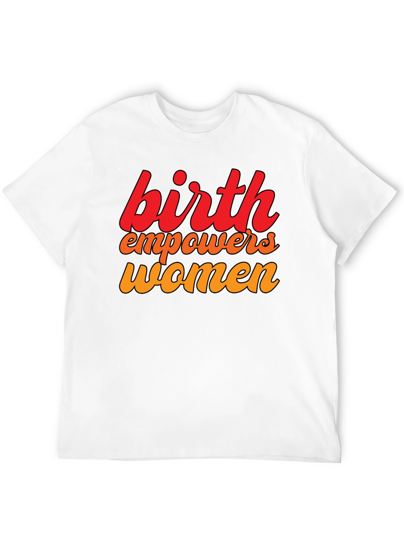 Birth Empowers Women Graphic Tee - Black