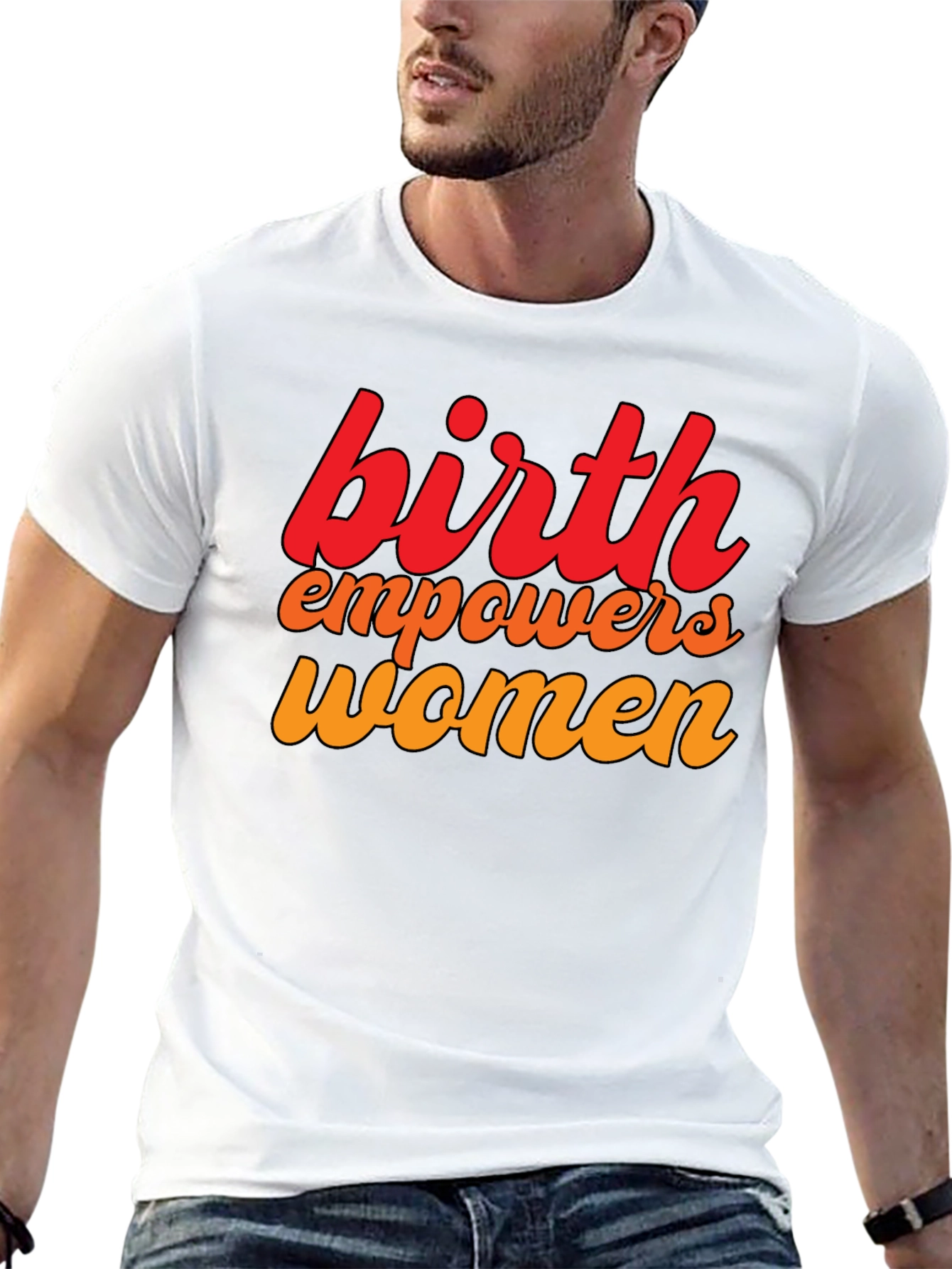 Birth Empowers Women Graphic Tee - Black
