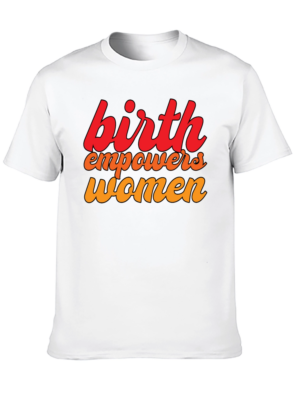 Birth Empowers Women Graphic Tee - Black