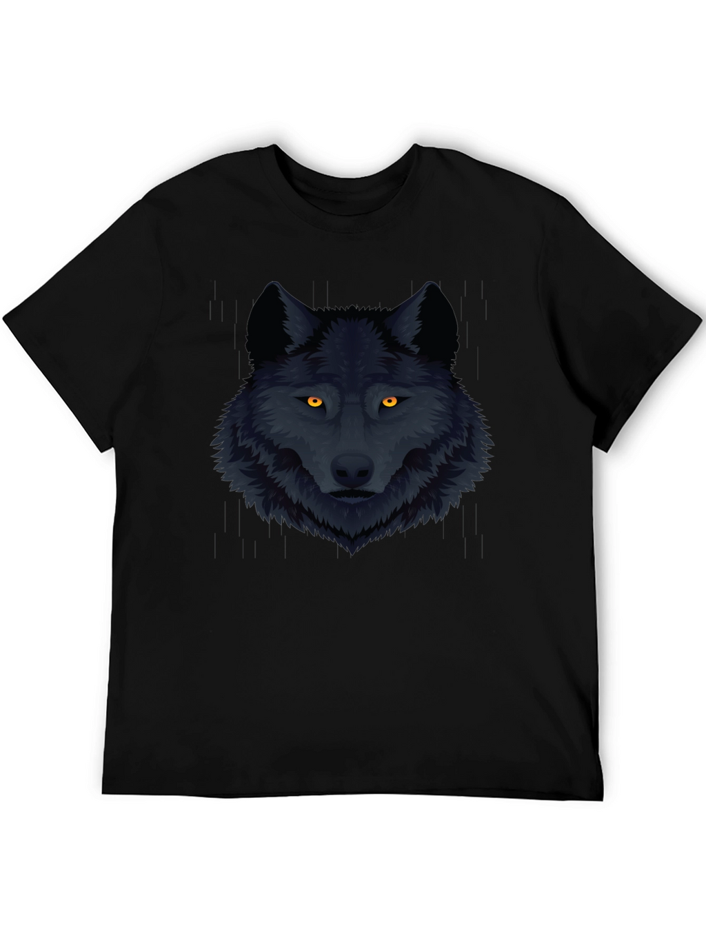 Black Wolf Graphic Tee - Mens Fashion T-Shirt