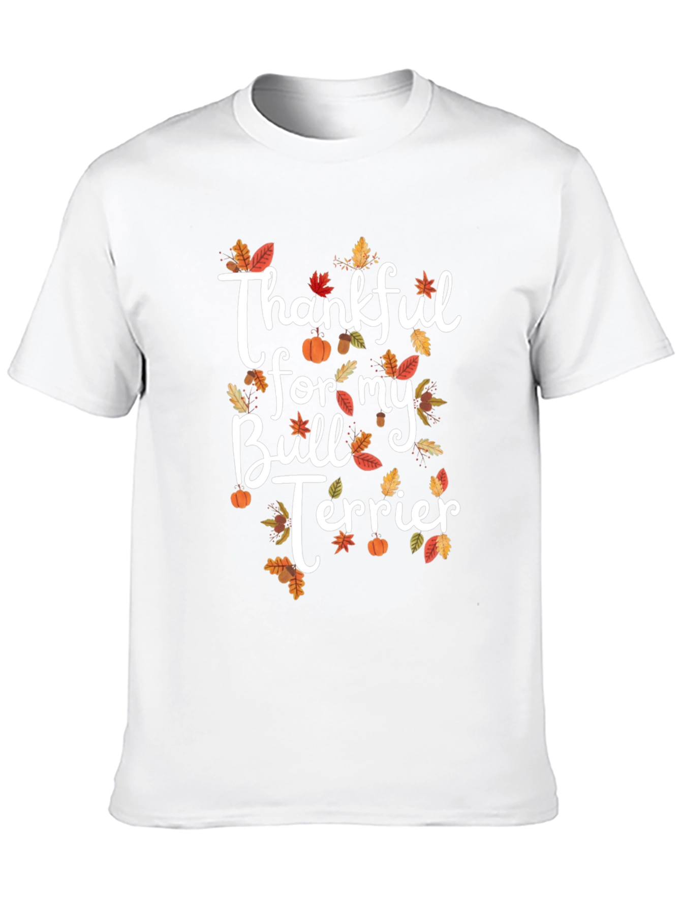Thankful Bull Terrier Thanksgiving T-Shirt