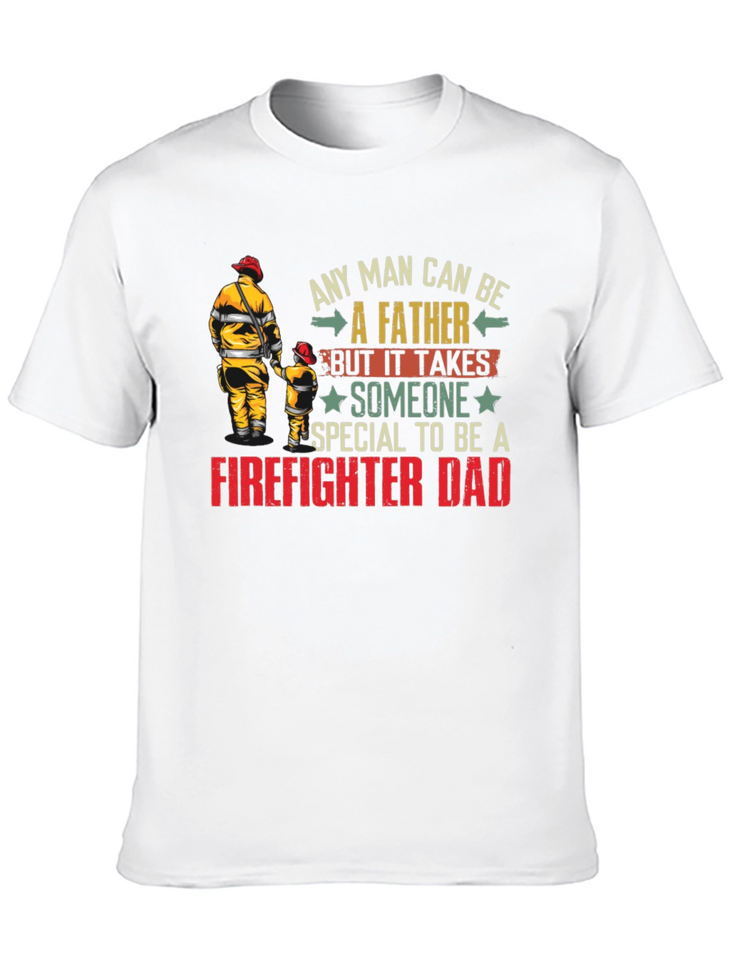 Firefighter Dad T-Shirt - Special Fathers Day Gift