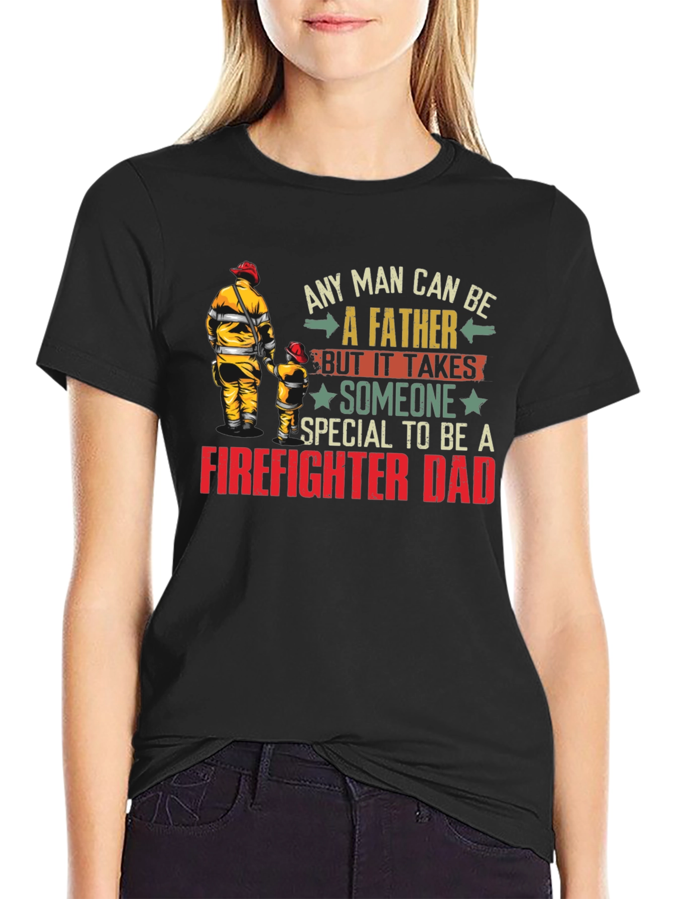 Firefighter Dad T-Shirt - Special Fathers Day Gift