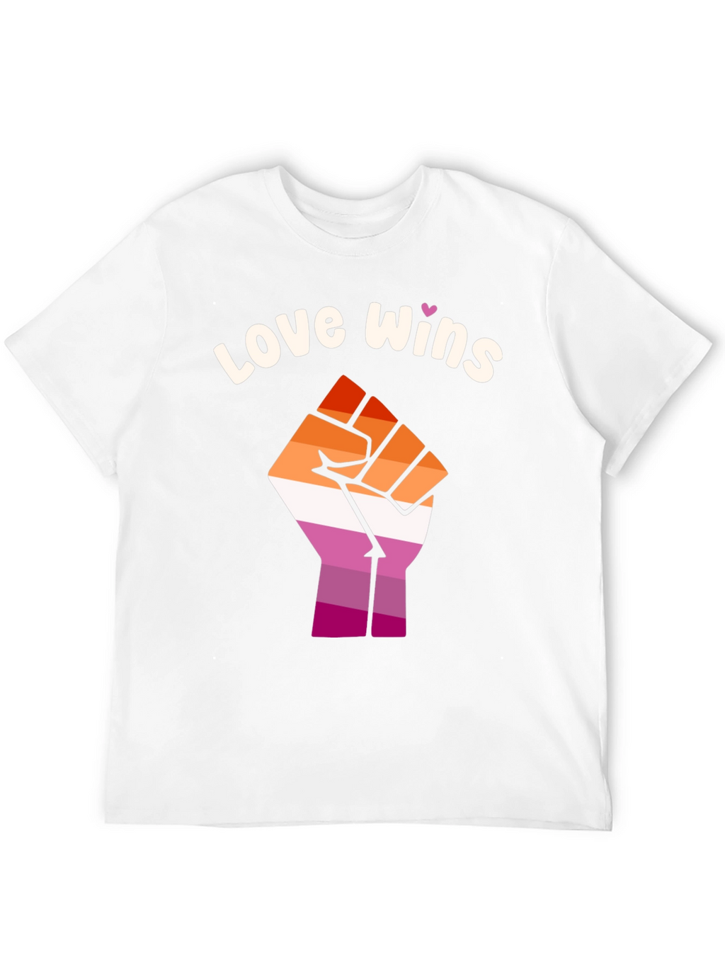 Love Wins Lesbian Pride Fist T-Shirt