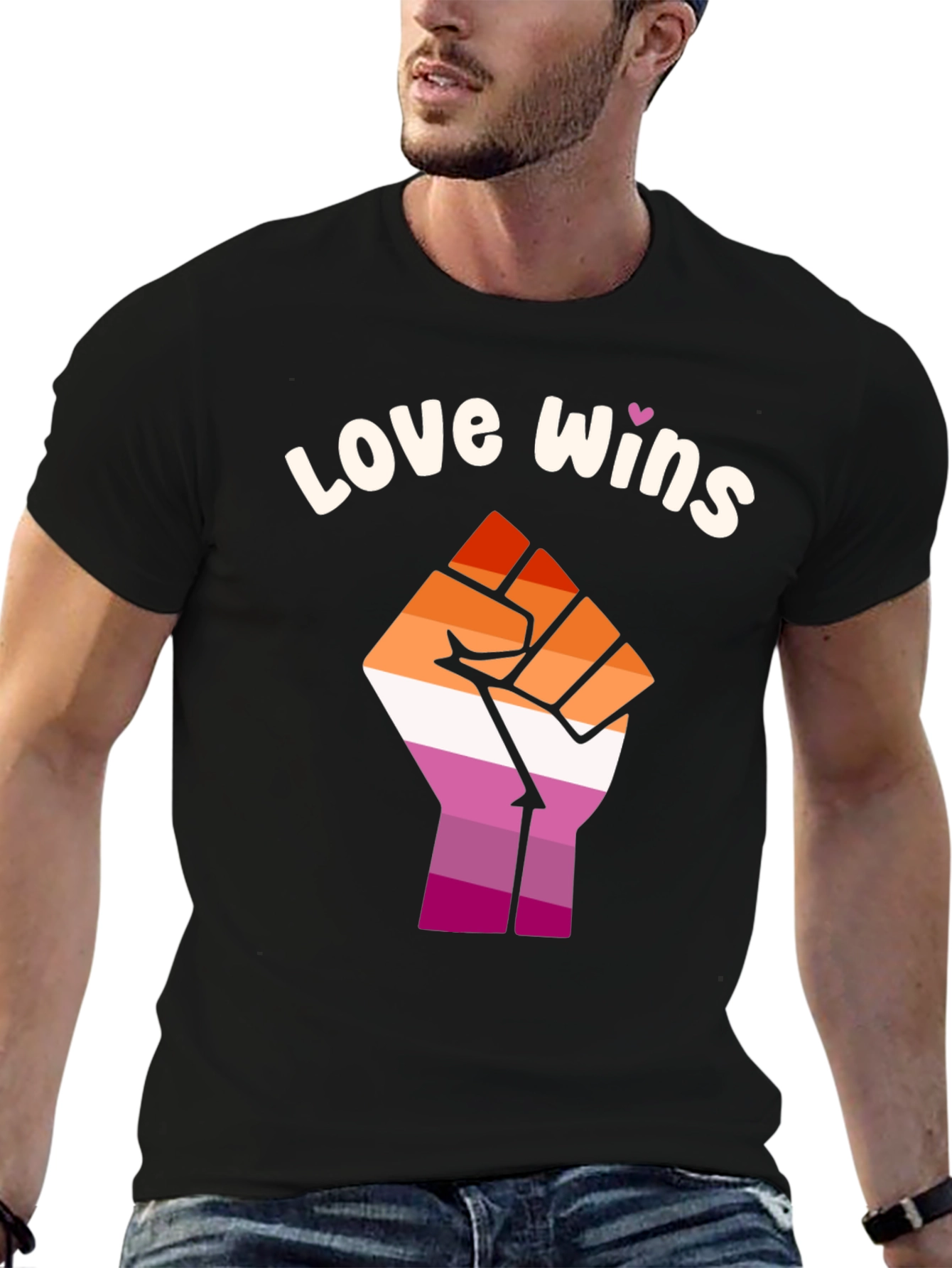 Love Wins Lesbian Pride Fist T-Shirt