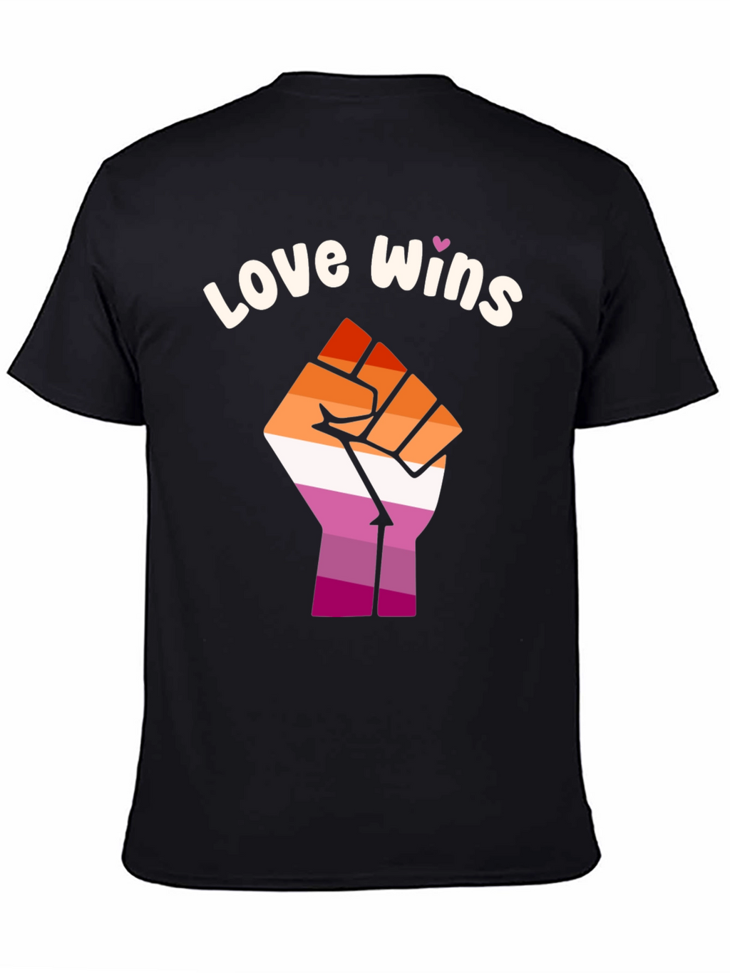 Love Wins Lesbian Pride Fist T-Shirt