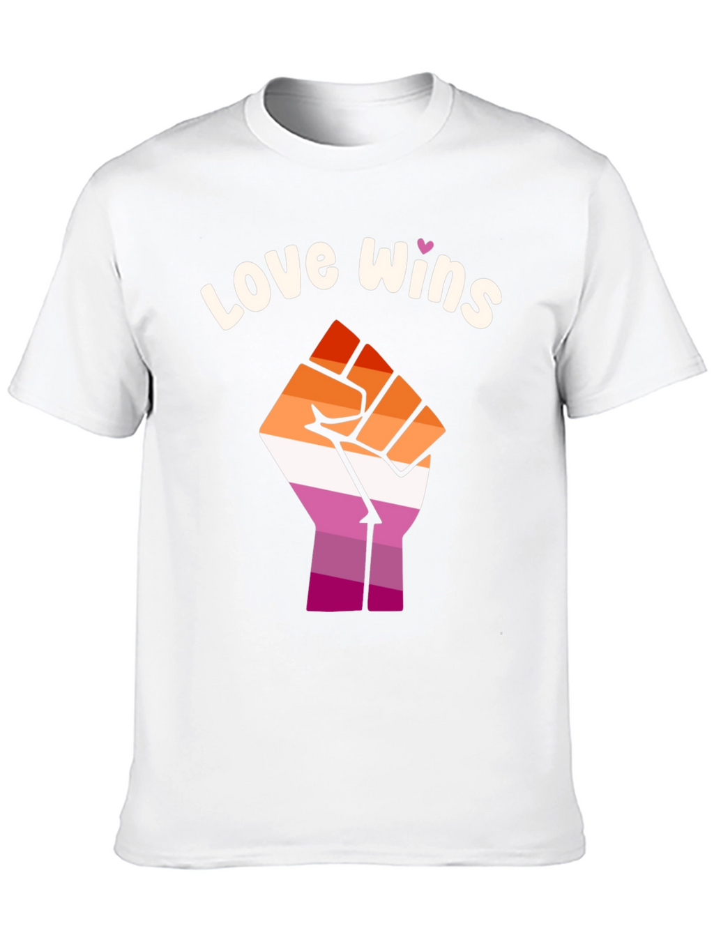 Love Wins Lesbian Pride Fist T-Shirt