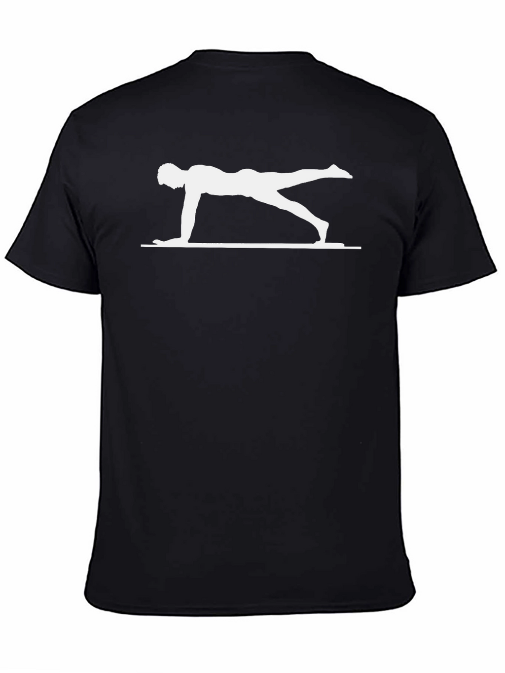 Yoga Pose Graphic T-Shirt - Black