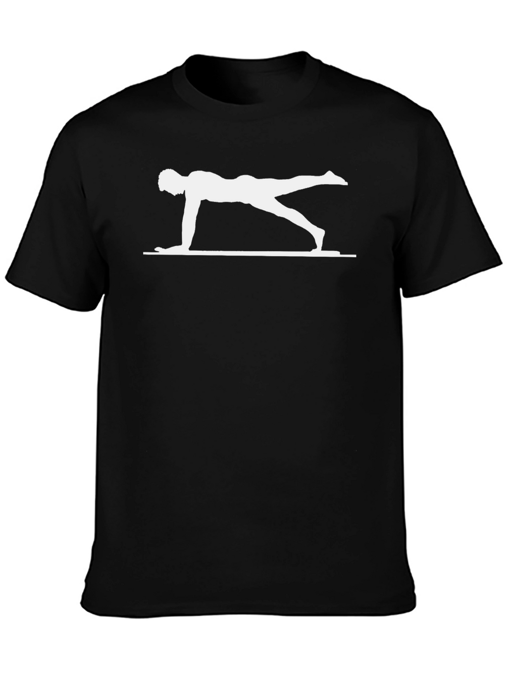 Yoga Pose Graphic T-Shirt - Black