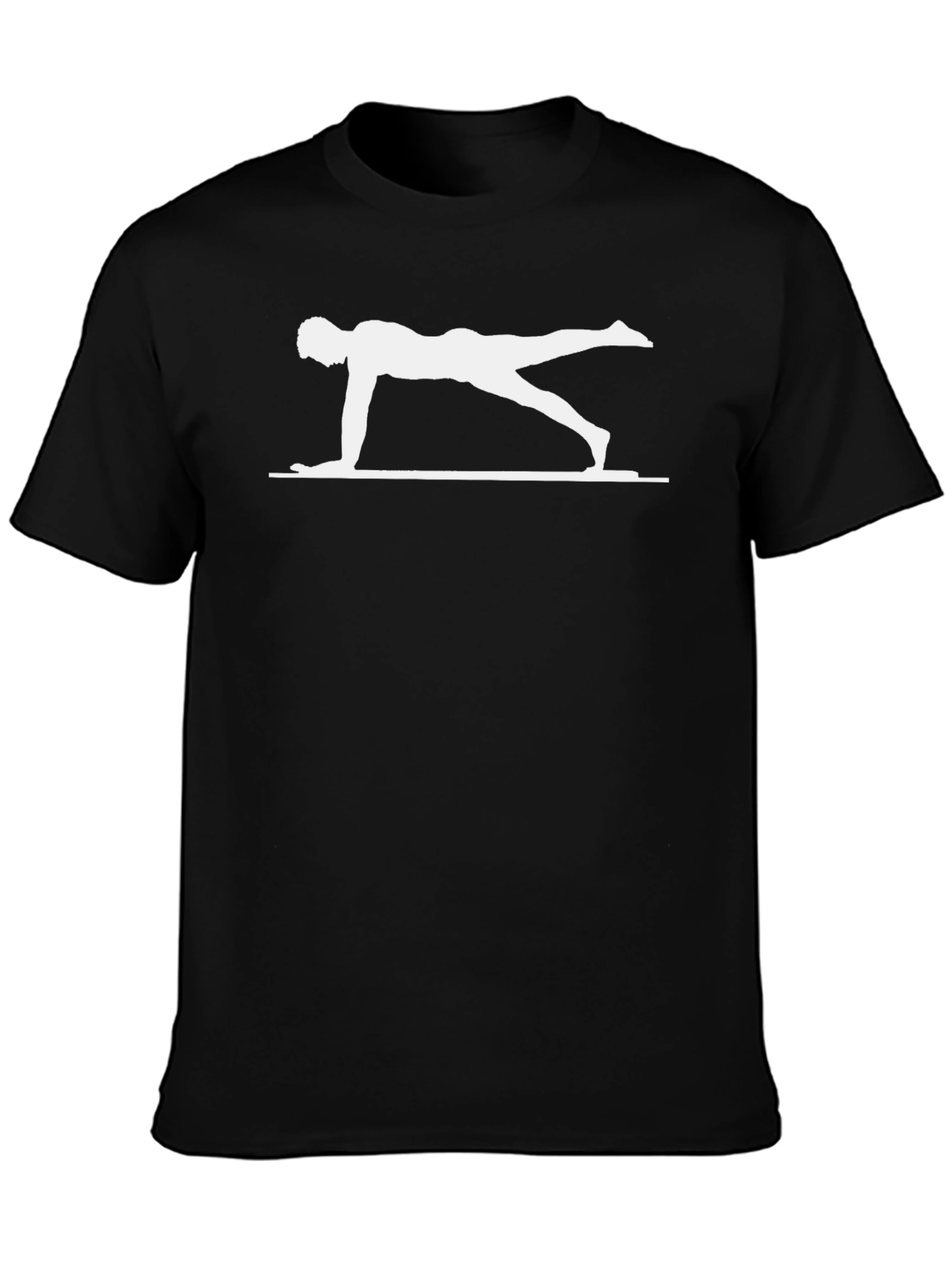 Yoga Pose Graphic T-Shirt - Black