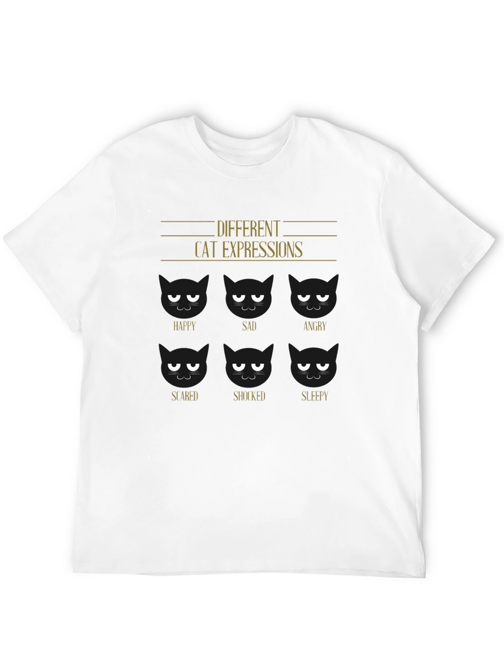 Cat Expressions Graphic Tee