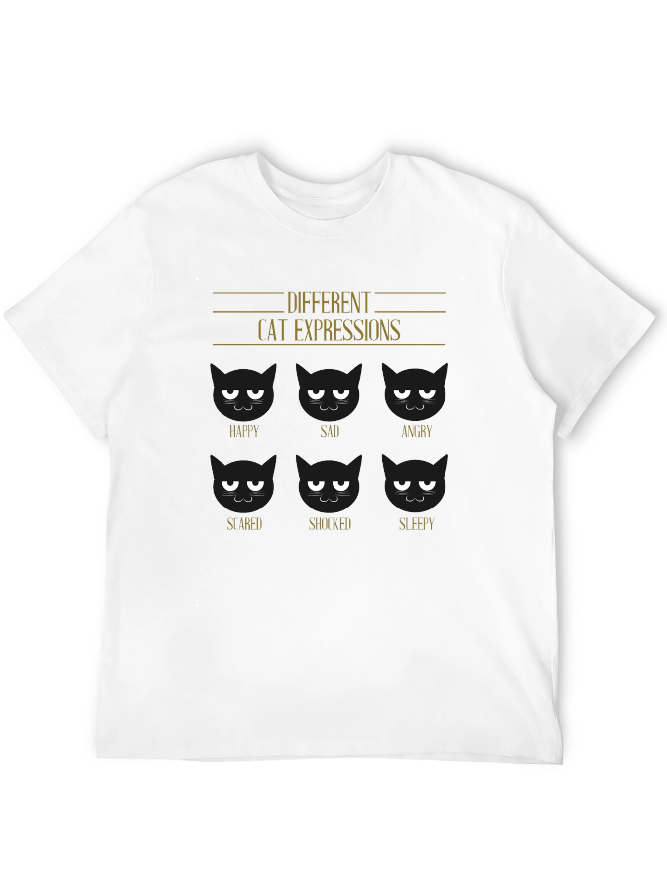 Cat Expressions Graphic Tee