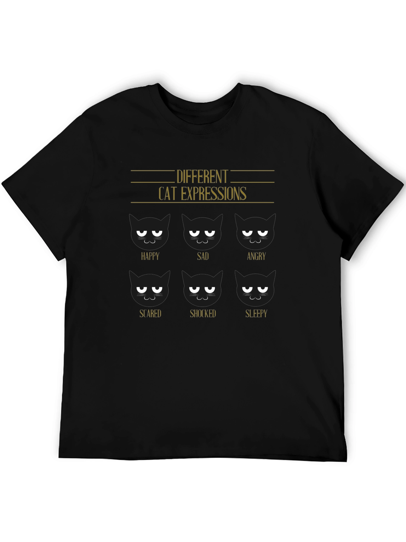Cat Expressions Graphic Tee