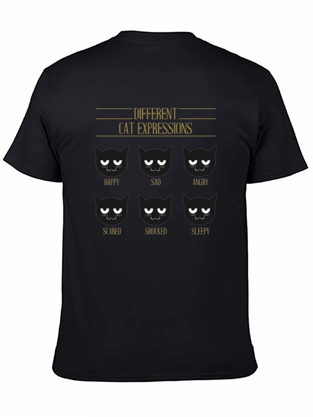 Cat Expressions Graphic Tee