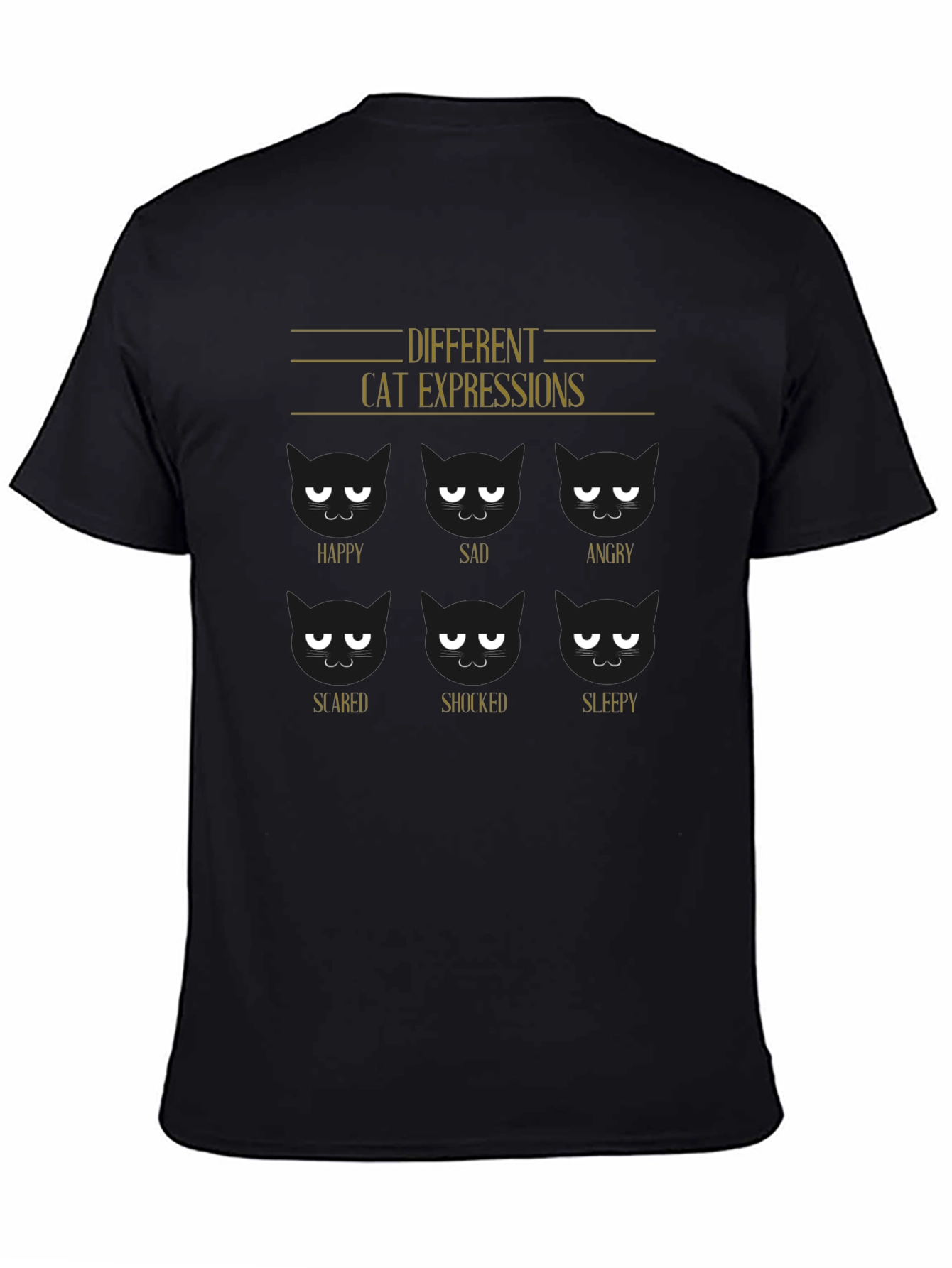 Cat Expressions Graphic Tee