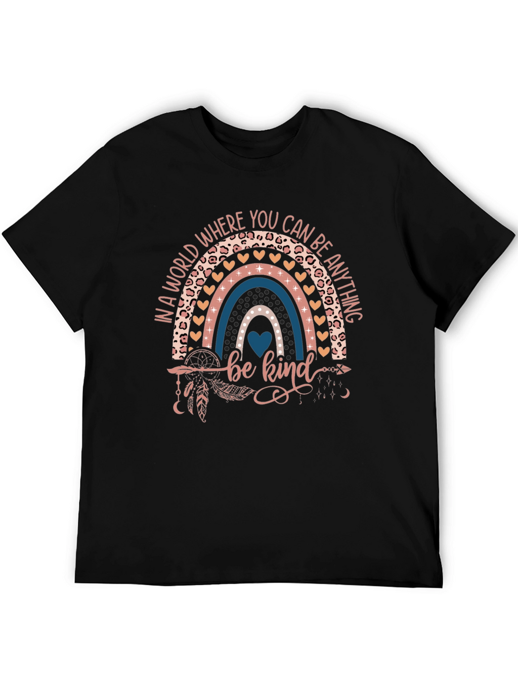 Be Kind Rainbow Graphic T-Shirt