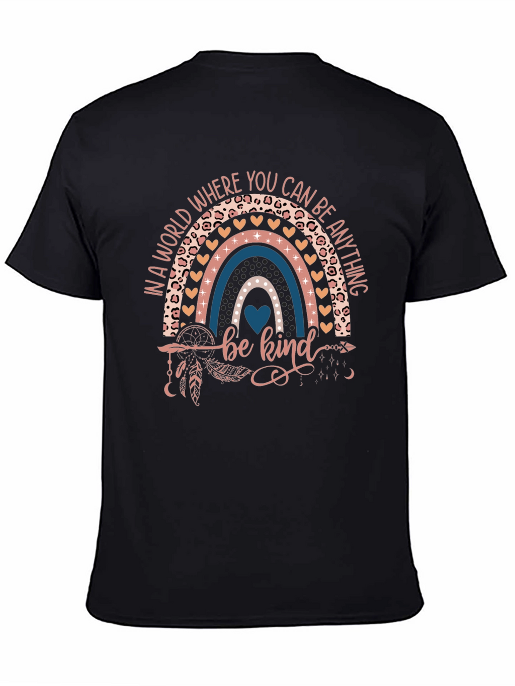 Be Kind Rainbow Graphic T-Shirt