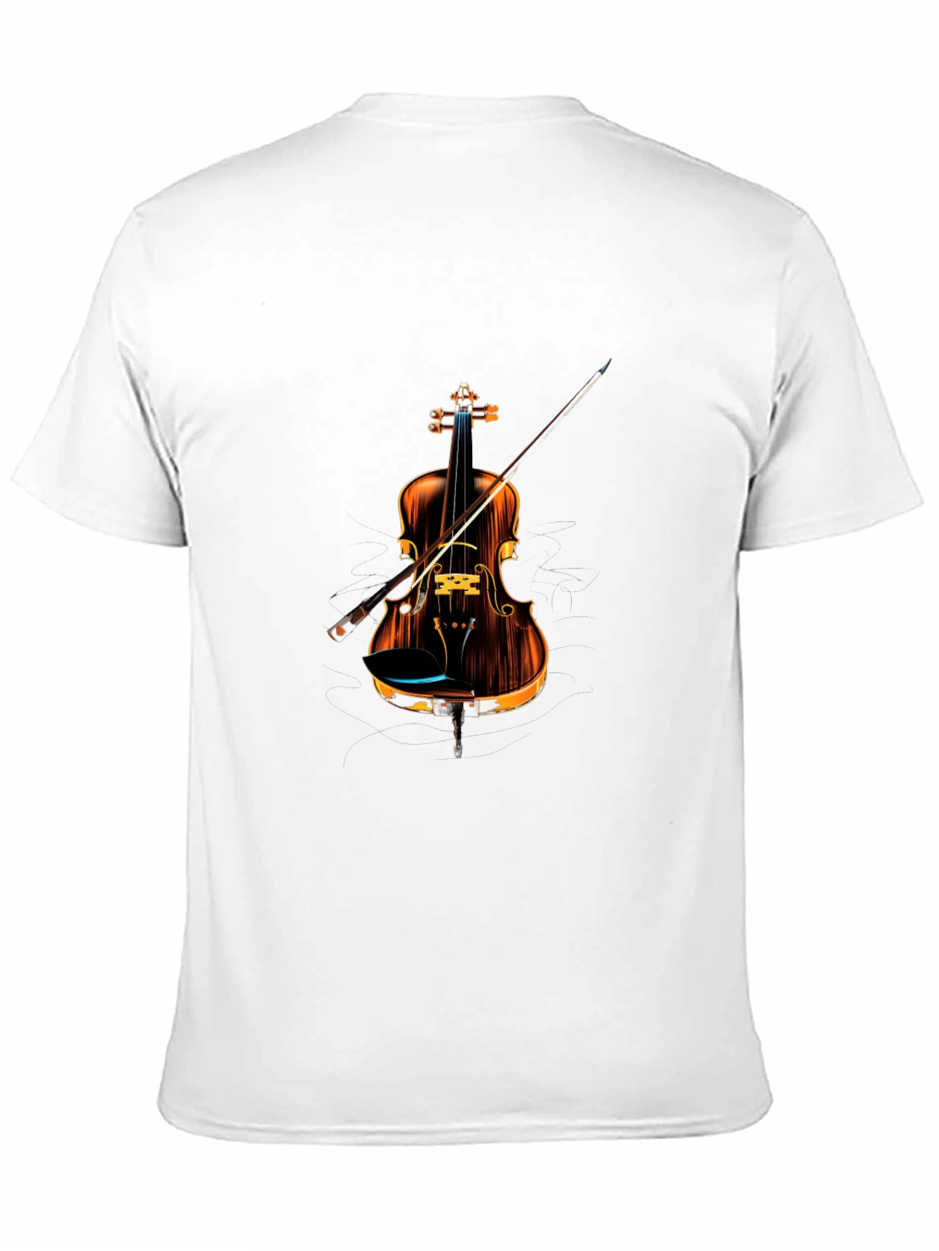 Stylish Violin Graphic Tee - Music Lovers T-Shirt