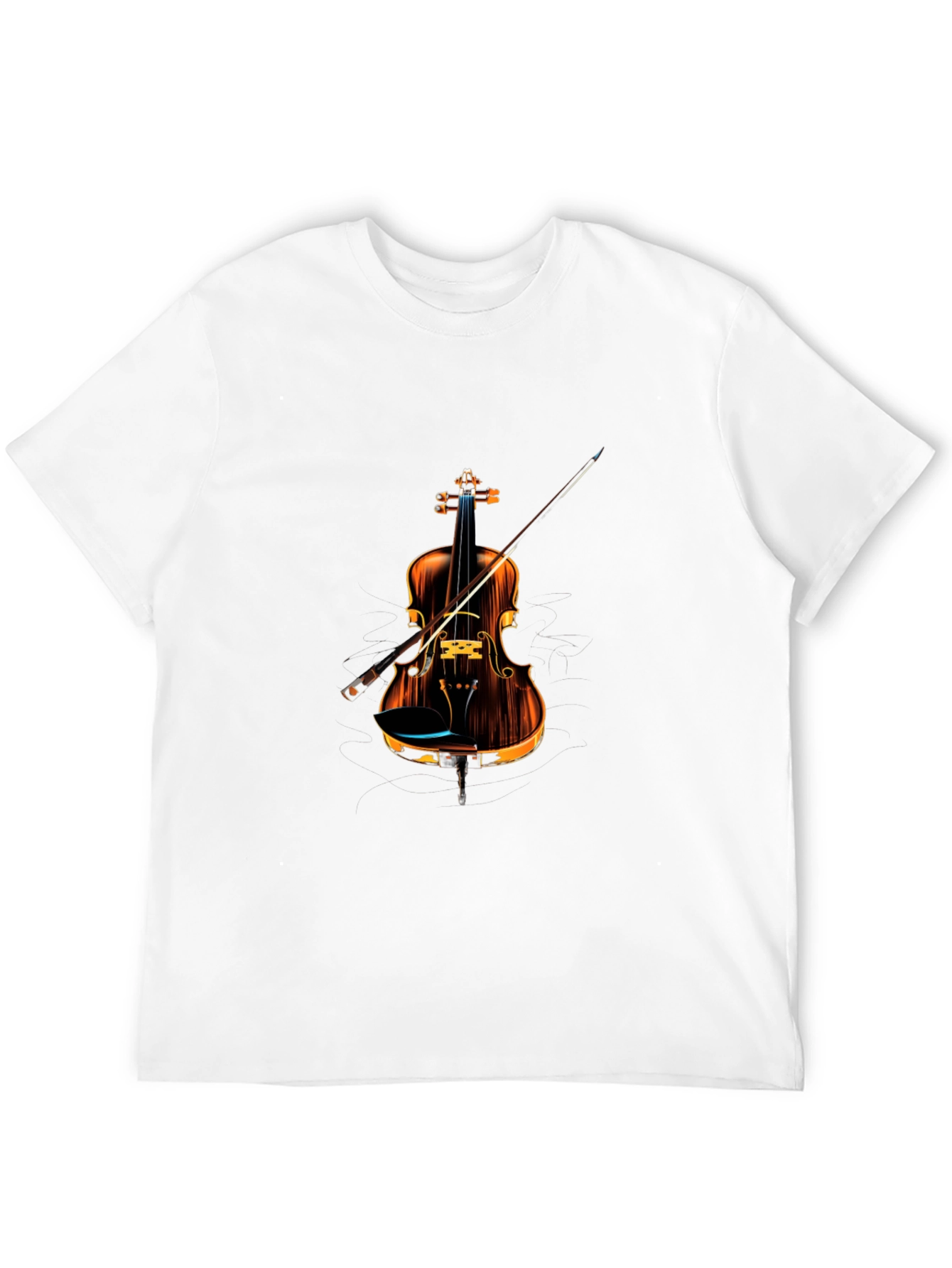 Stylish Violin Graphic Tee - Music Lovers T-Shirt