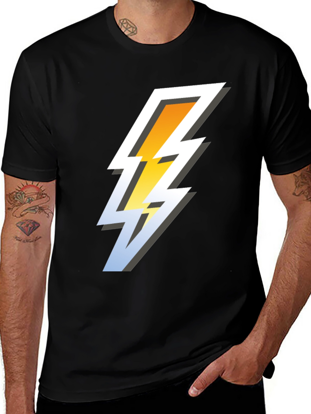 Lightning Bolt Graphic Tee - Cool & Stylish