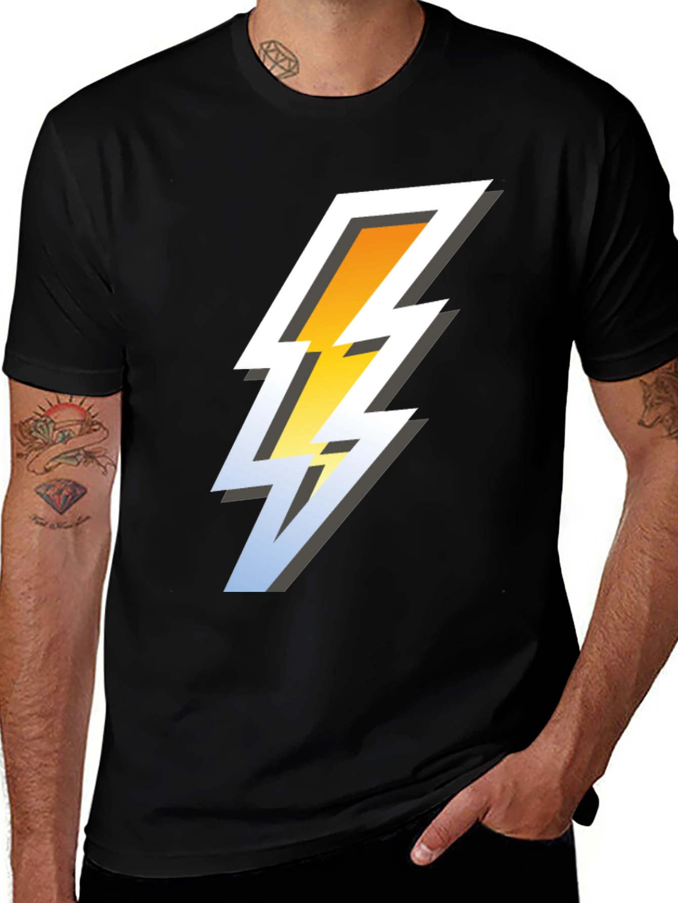 Lightning Bolt Graphic Tee - Cool & Stylish