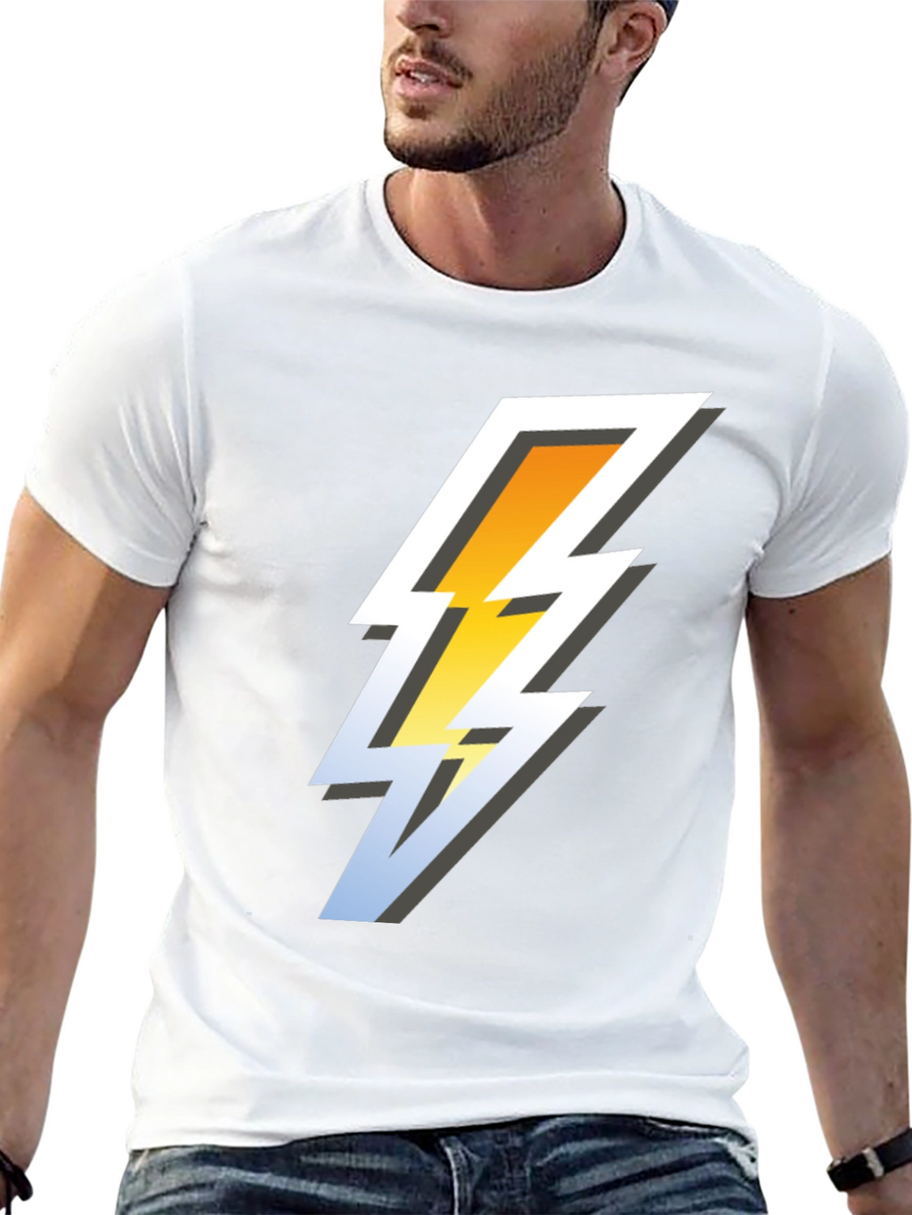 Lightning Bolt Graphic Tee - Cool & Stylish