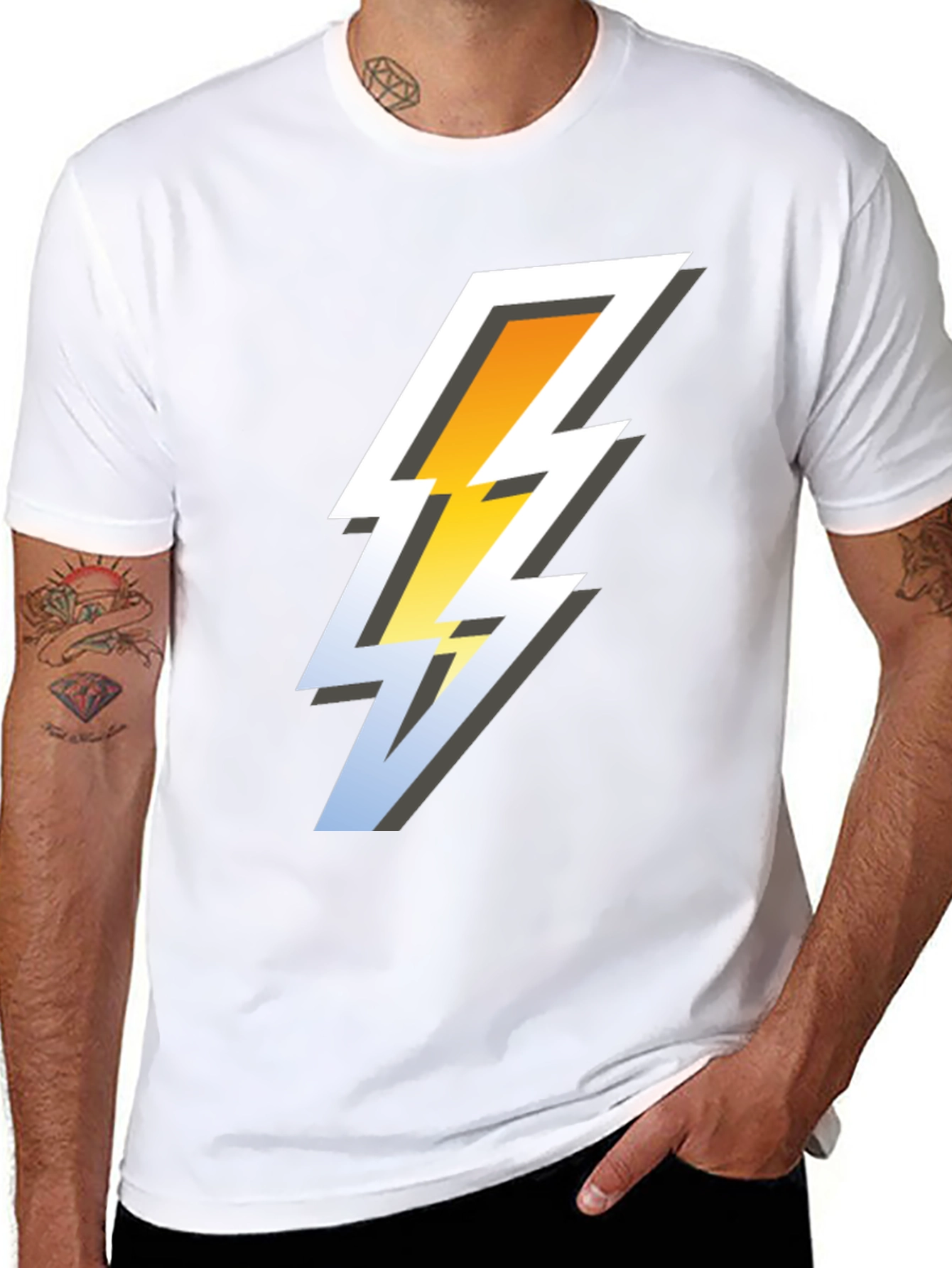 Lightning Bolt Graphic Tee - Cool & Stylish