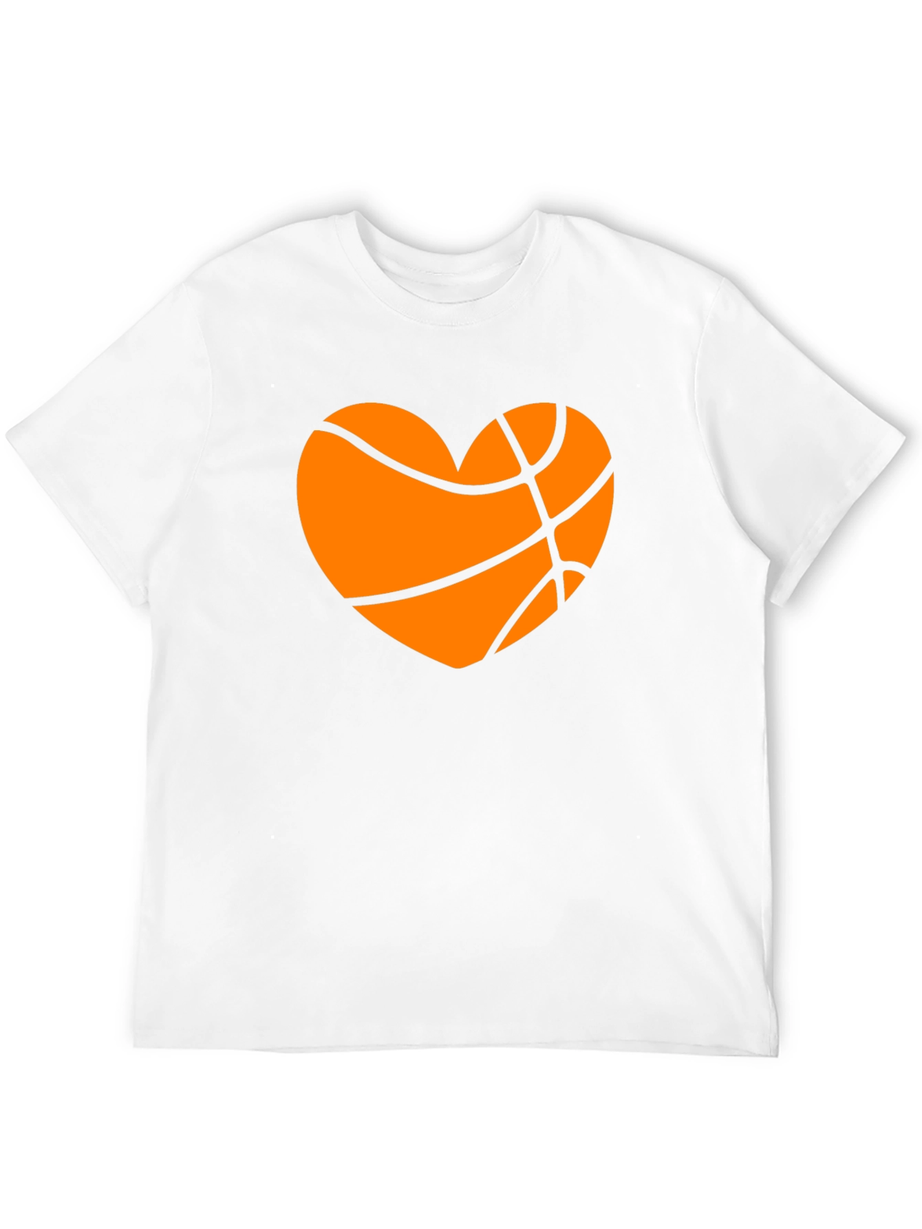 Basketball Heart Graphic Tee - Black T-Shirt
