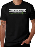 Pickleball Therapy Black T-Shirt