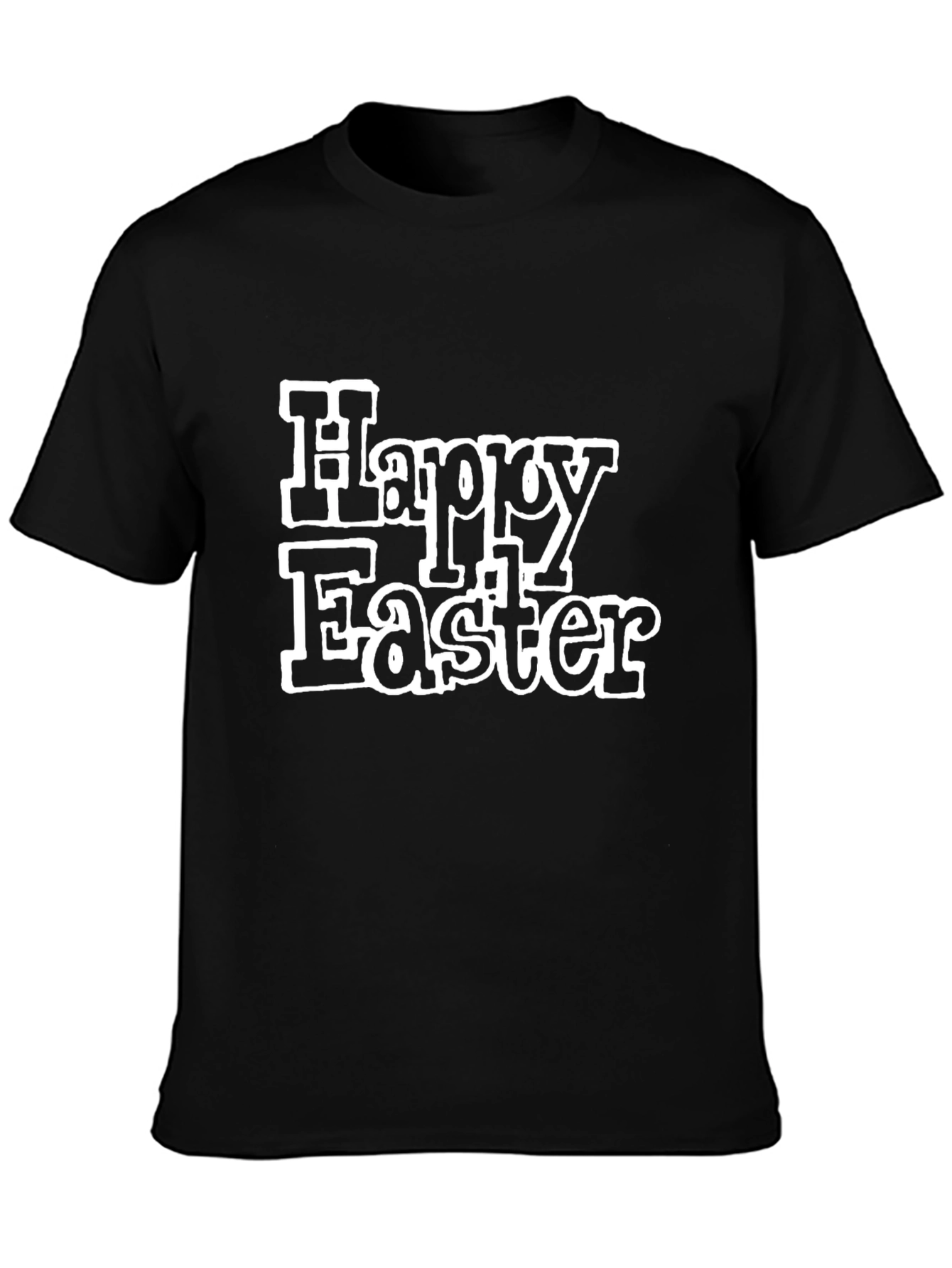 Happy Easter Black T-Shirt