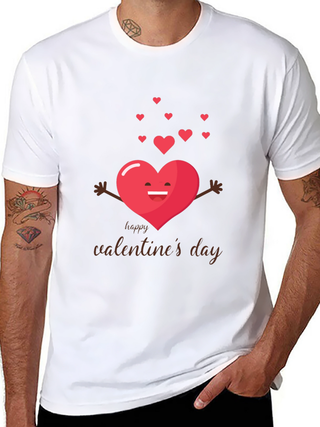 Valentines Day Heart Hug T-Shirt - Love Tee
