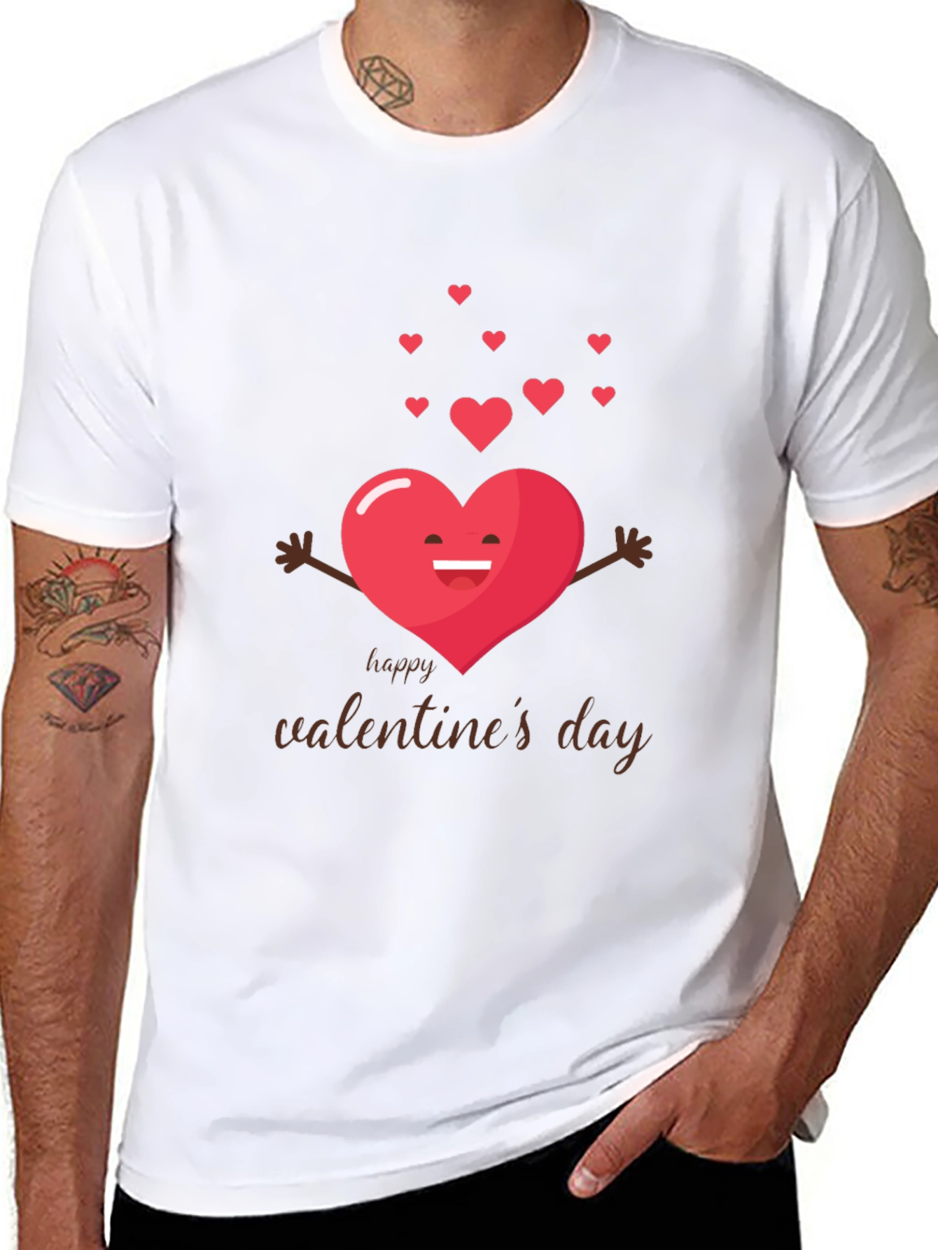 Valentines Day Heart Hug T-Shirt - Love Tee