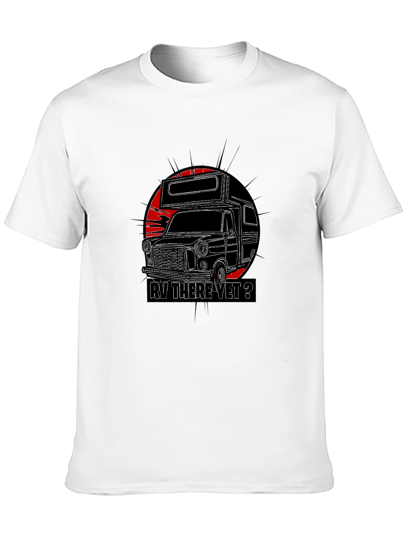 RV There Yet? Graphic Tee - Black Camping T-Shirt