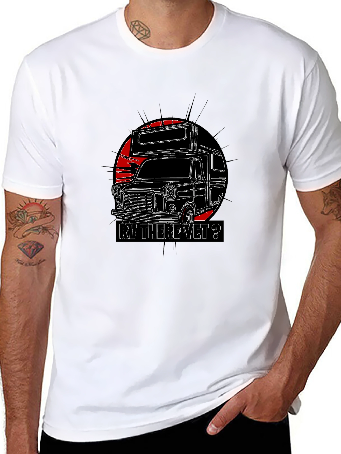 RV There Yet? Graphic Tee - Black Camping T-Shirt