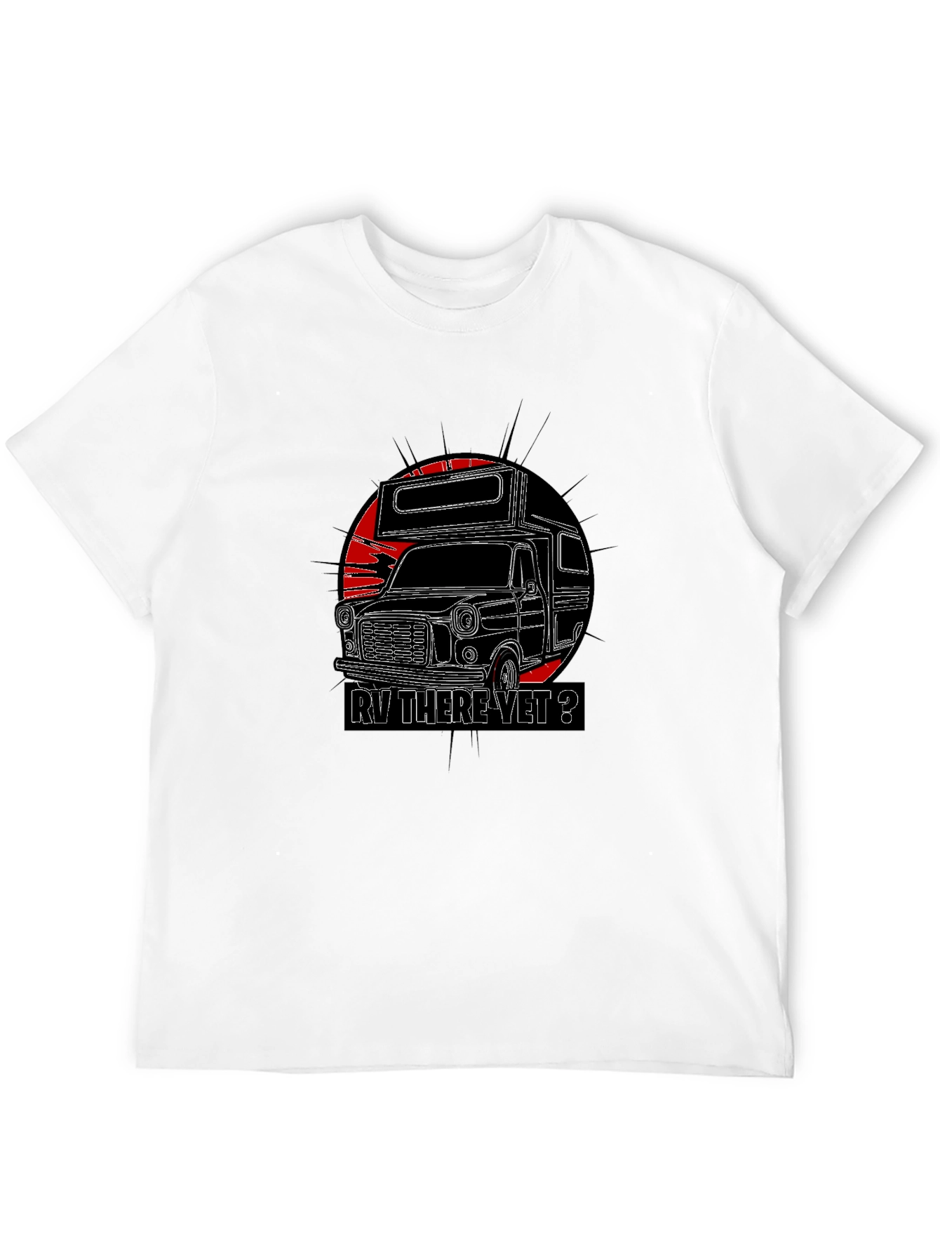RV There Yet? Graphic Tee - Black Camping T-Shirt