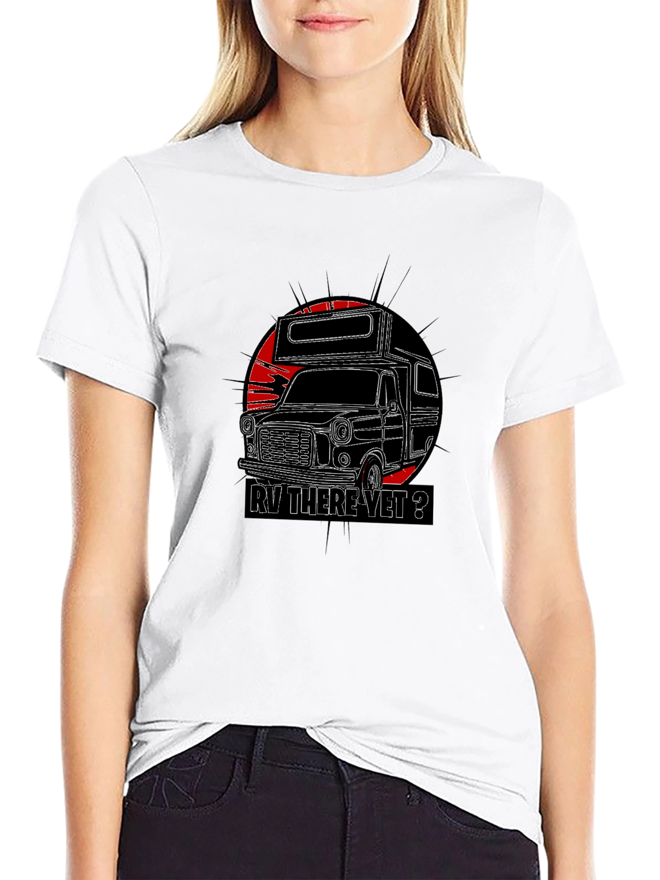 RV There Yet? Graphic Tee - Black Camping T-Shirt