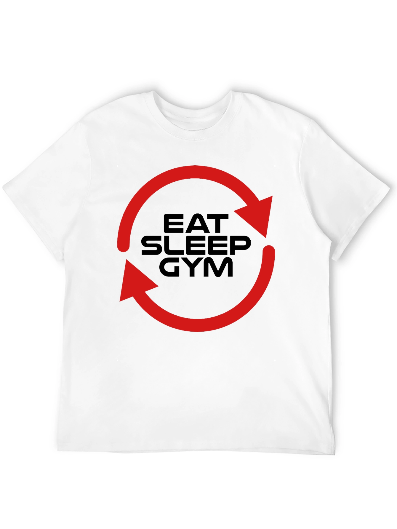 Eat Sleep Gym Cycle T-Shirt - Fitness Motivation