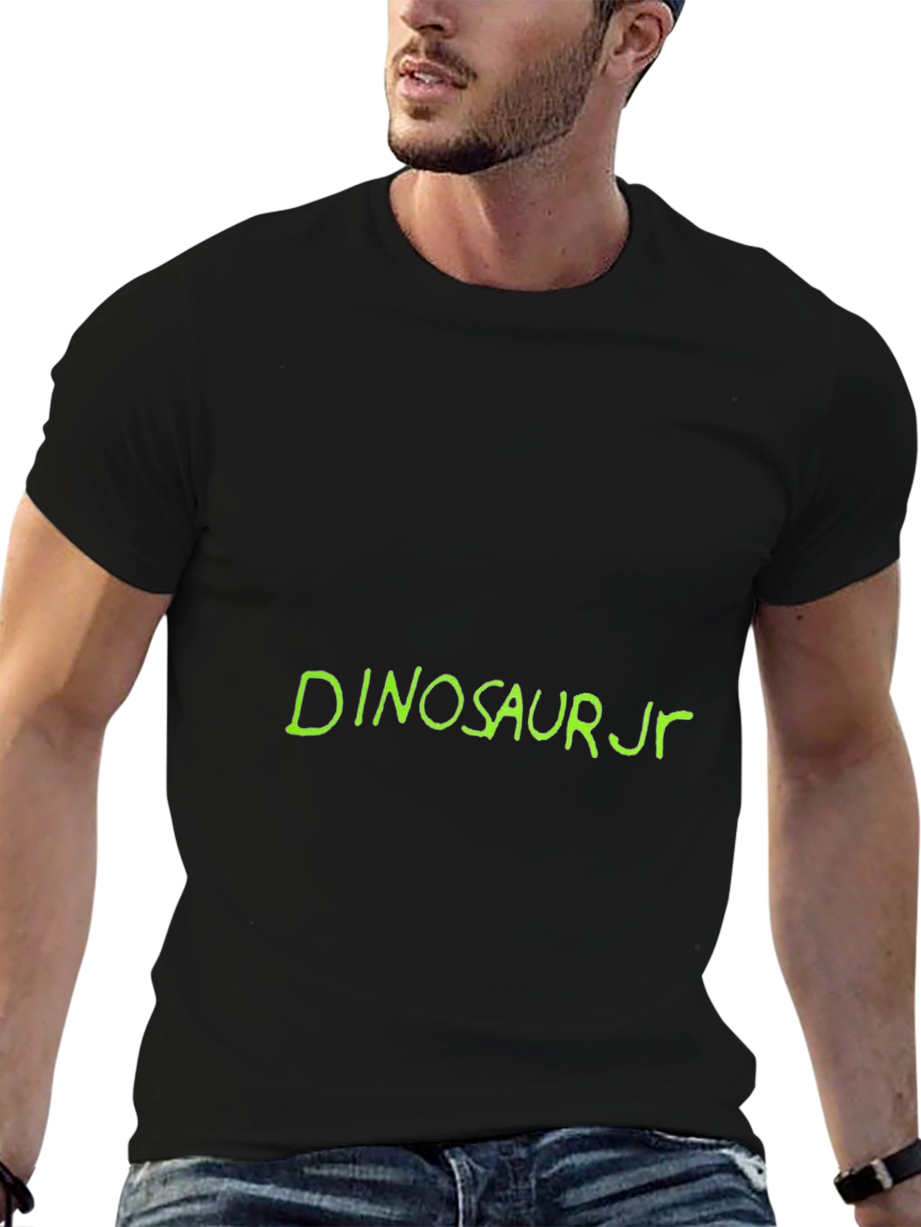 Dinosaur Jr. Graphic Tee - Black Cotton Casual