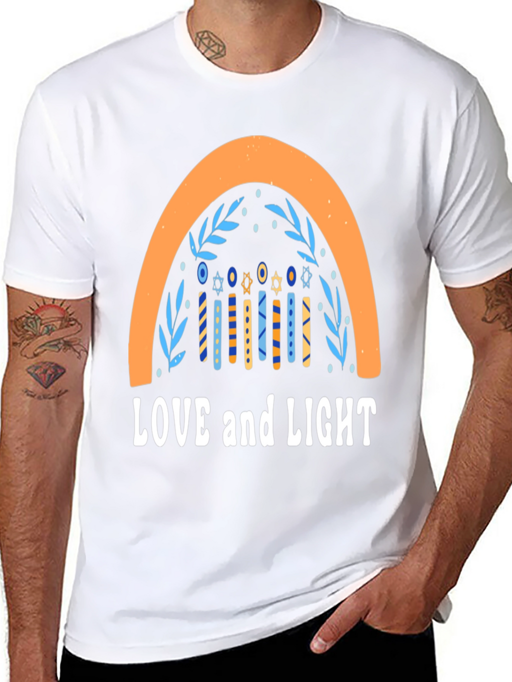 Love and Light Hanukkah T-Shirt