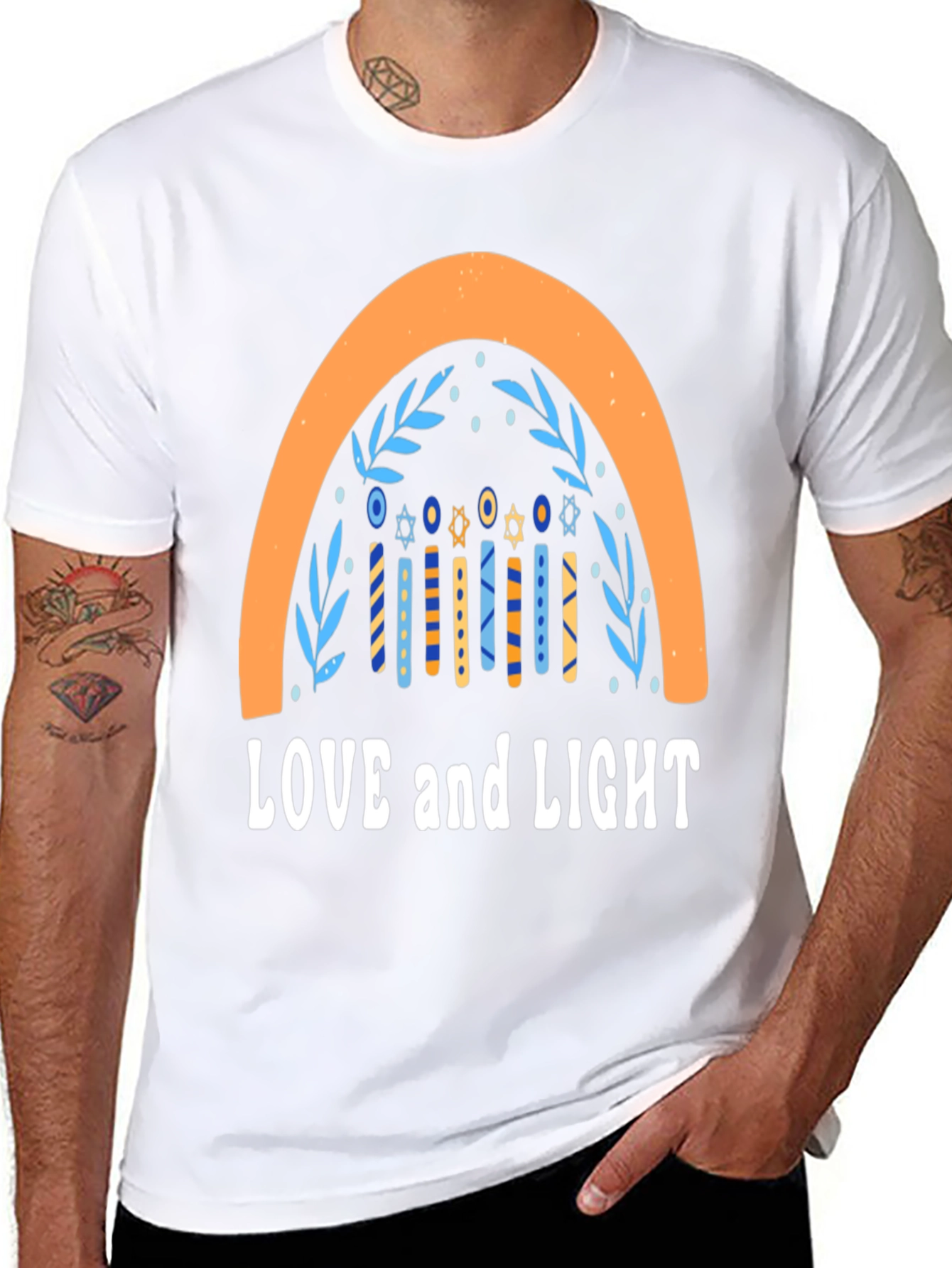 Love and Light Hanukkah T-Shirt
