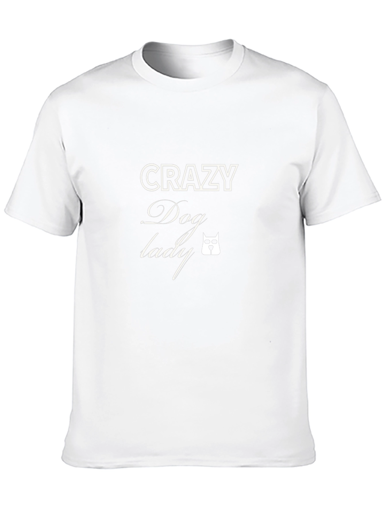Crazy Dog Lady T-Shirt - Black Short Sleeve