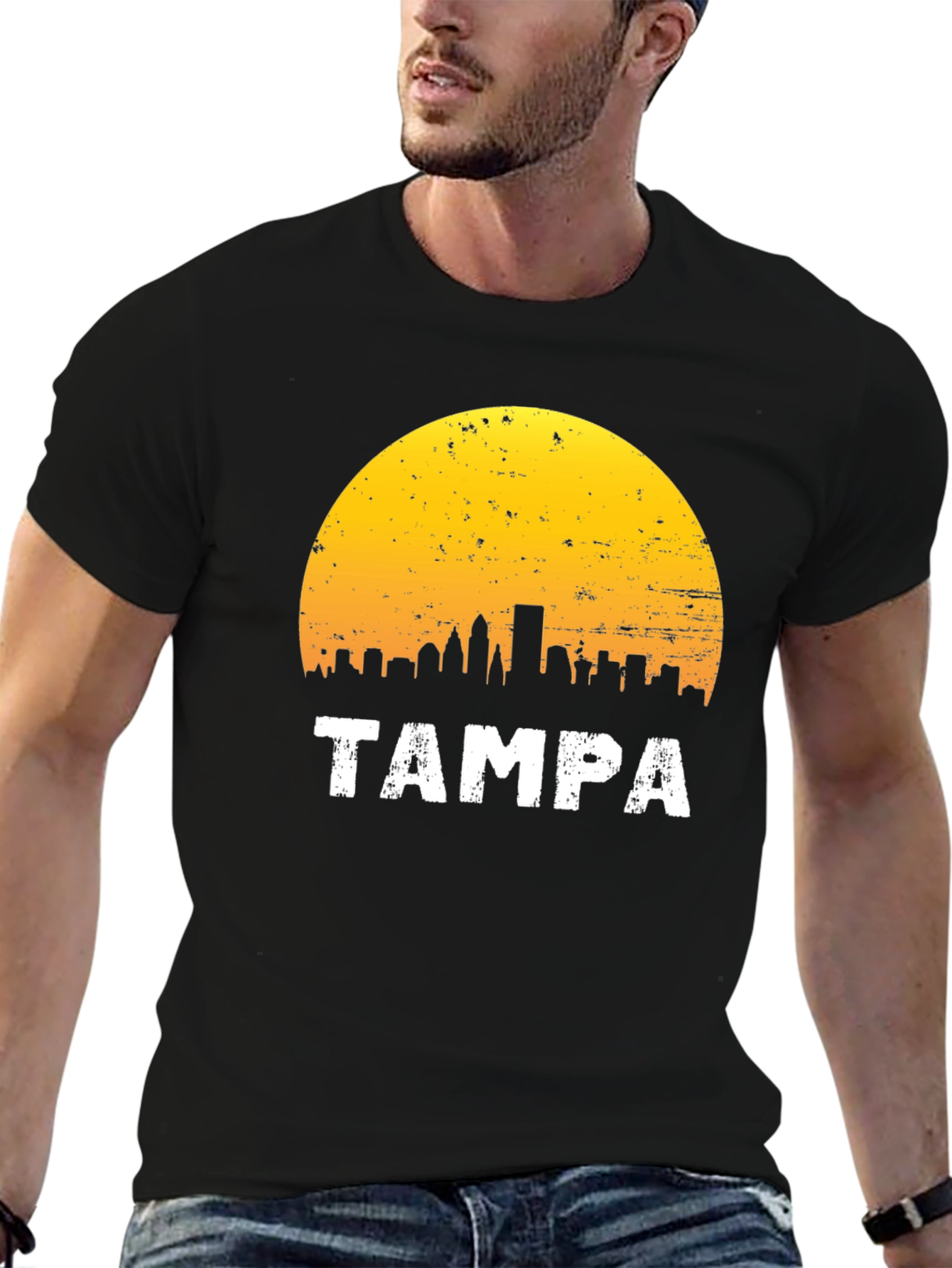 Tampa Skyline Graphic T-Shirt - Retro City Tee