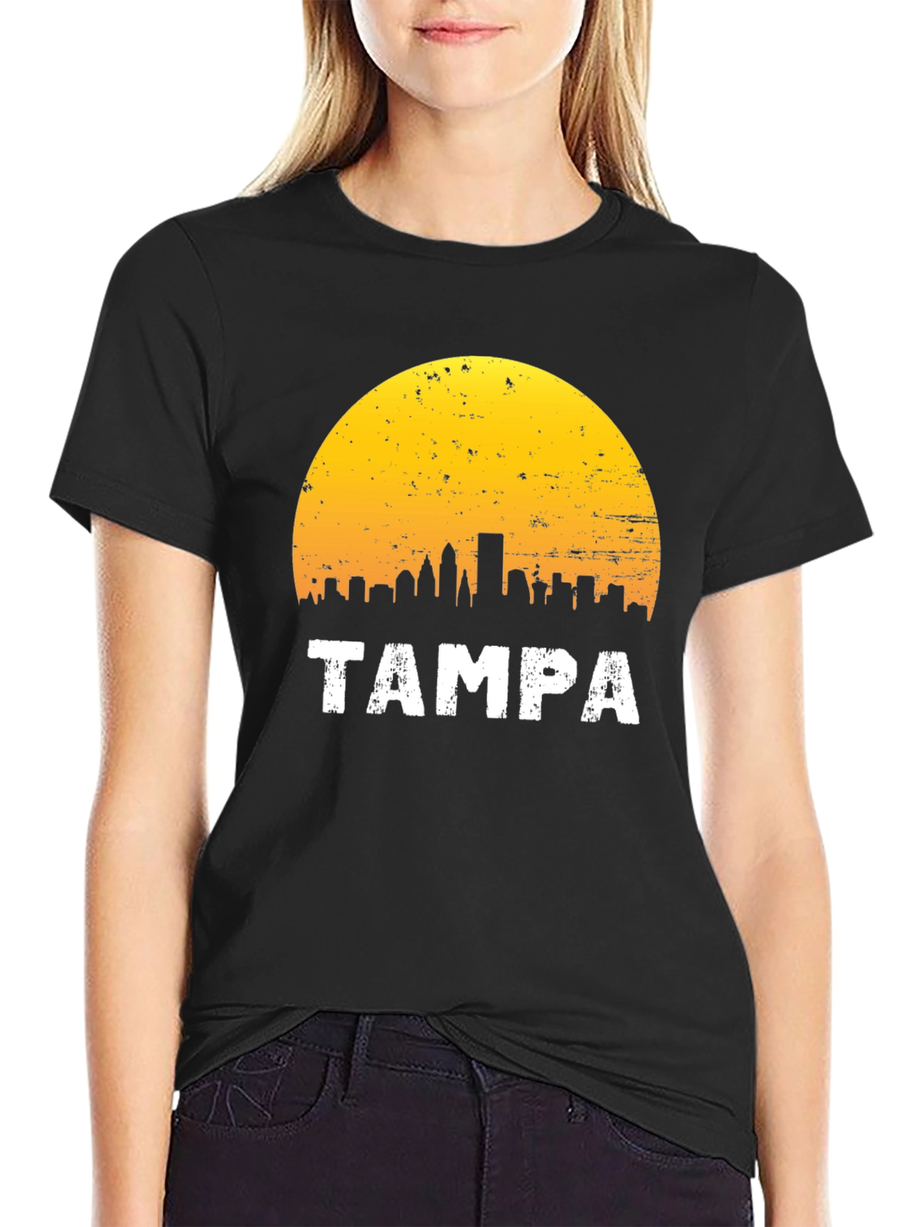 Tampa Skyline Graphic T-Shirt - Retro City Tee
