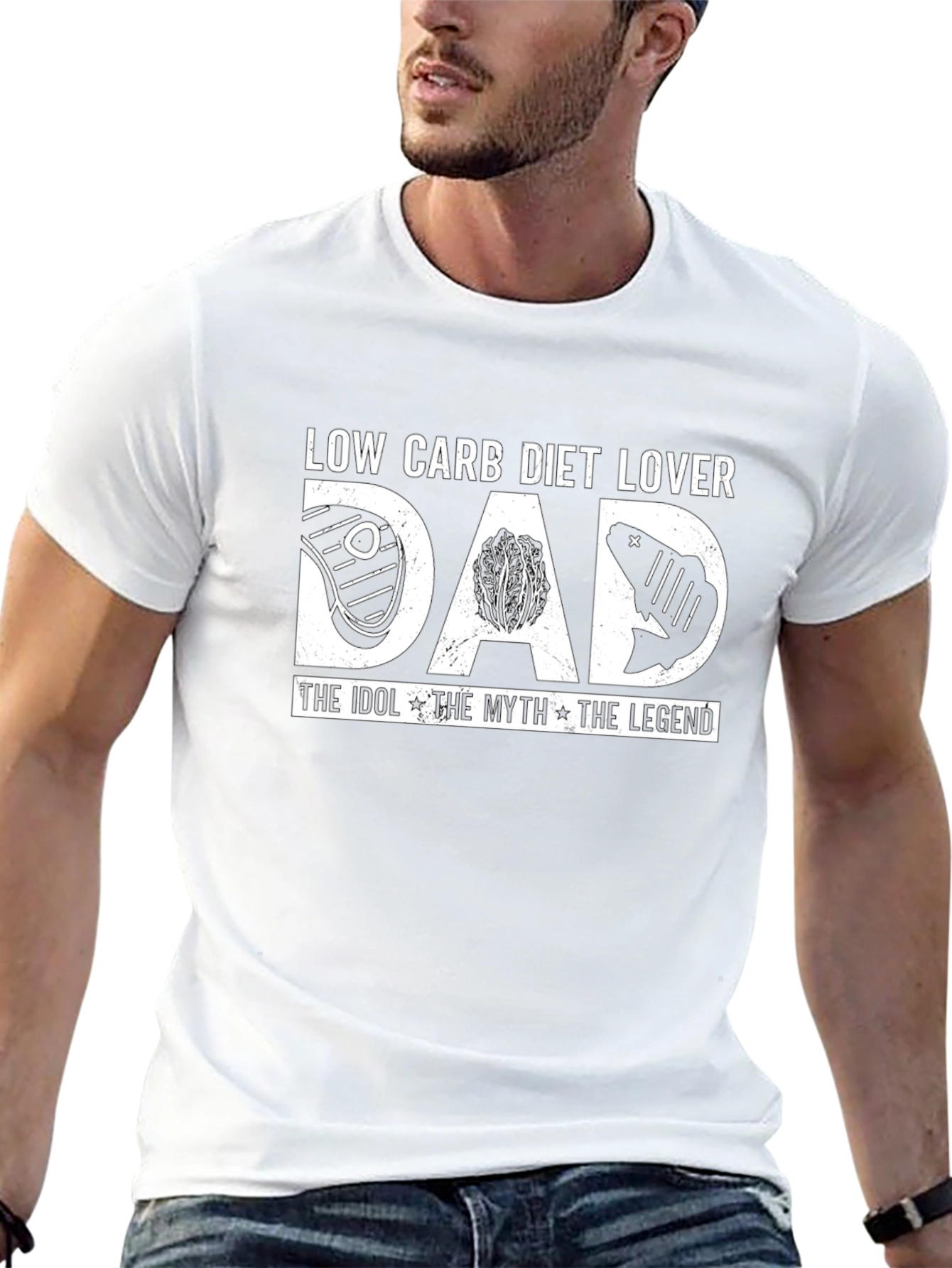 Low Carb Diet Lover Dad T-Shirt