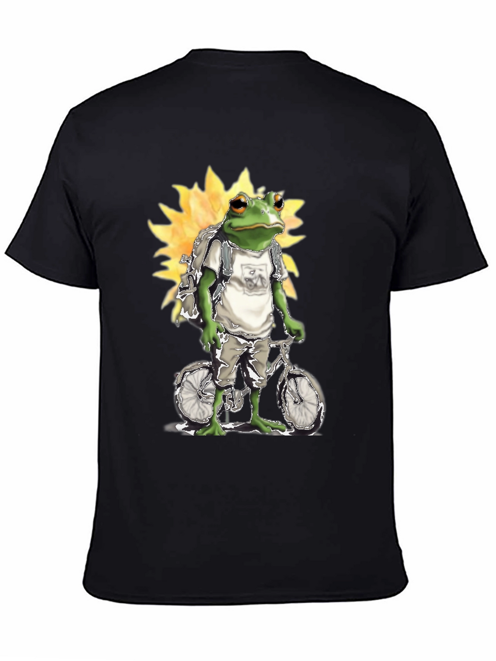 Frog on Bike Graphic Tee